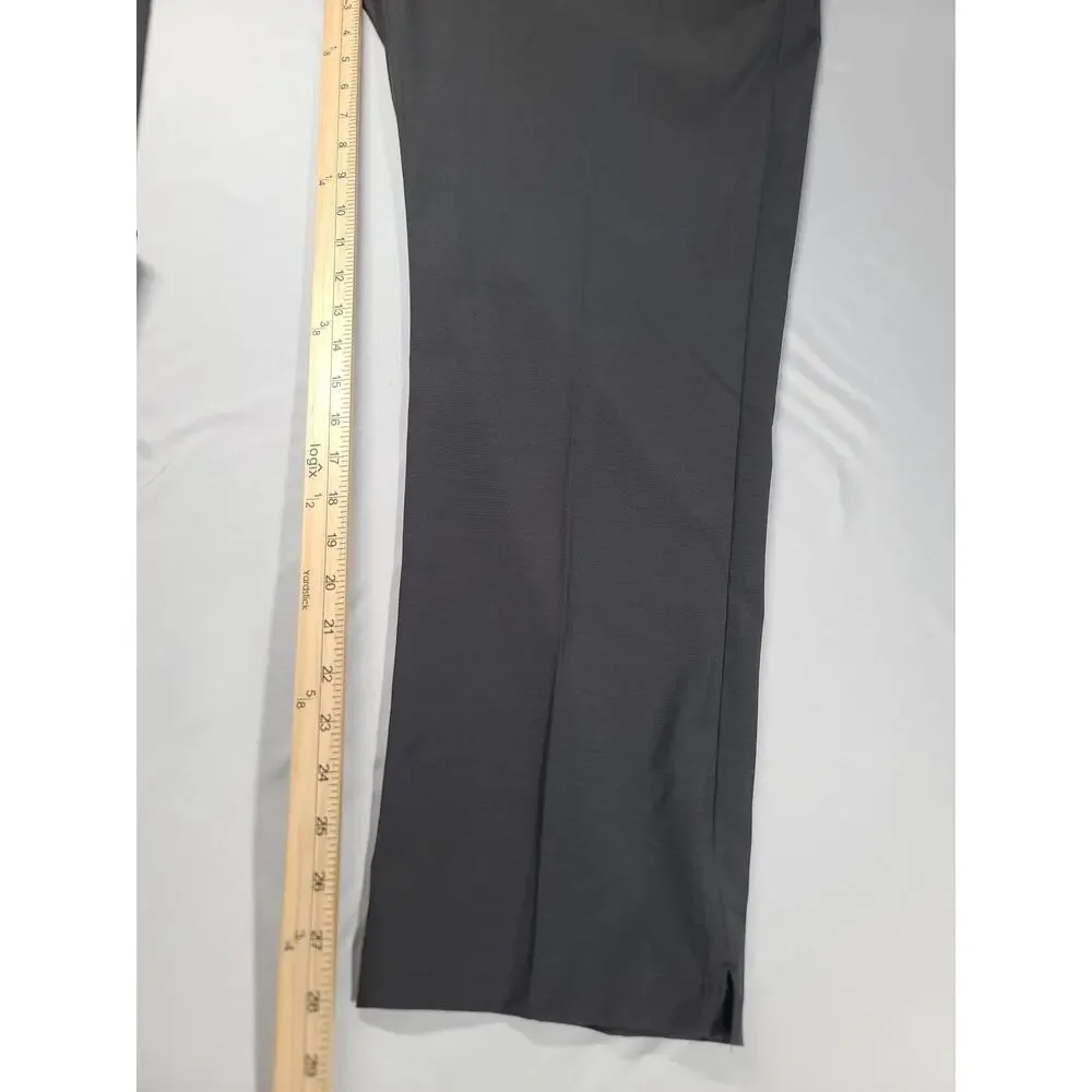Callaway comfort waistband flat front pant Size 38w 30L black heather golf